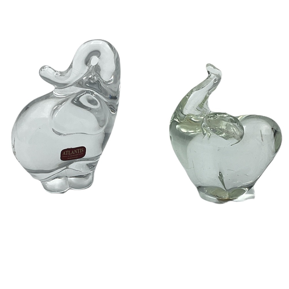 Atlantis Elephant Lead Crystal Figurines